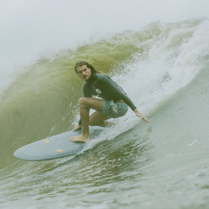 This wasn't a perfect afternoon, but as Cyclone Marcia was wreaking havoc up north, the prevailing south-easterlies swung west and suddenly, there was surf.