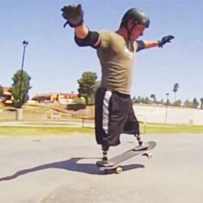 Double Amputee Skating