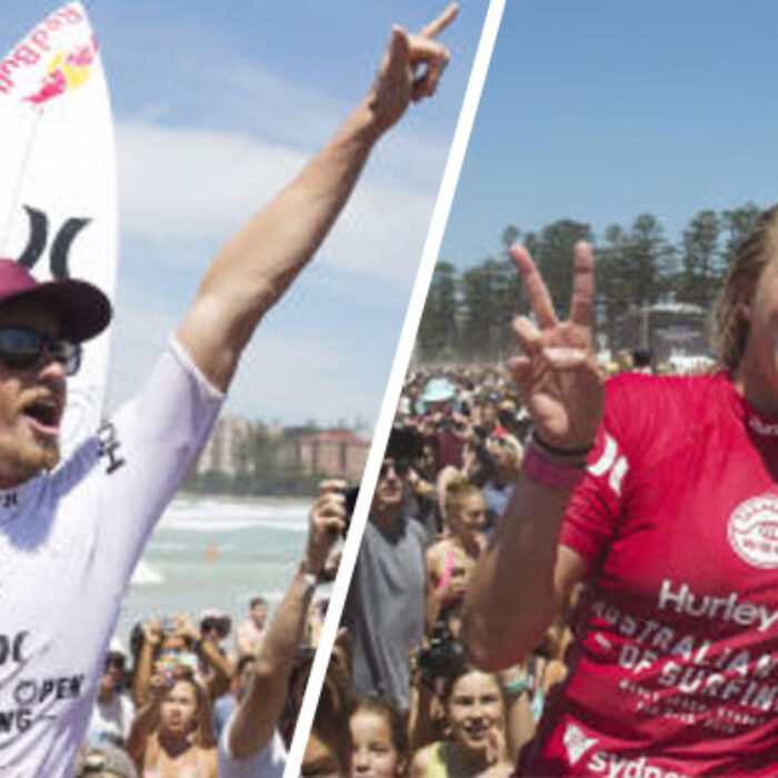 Hurley Australian Open of Surfing Kolohe ANdino Laura Enever