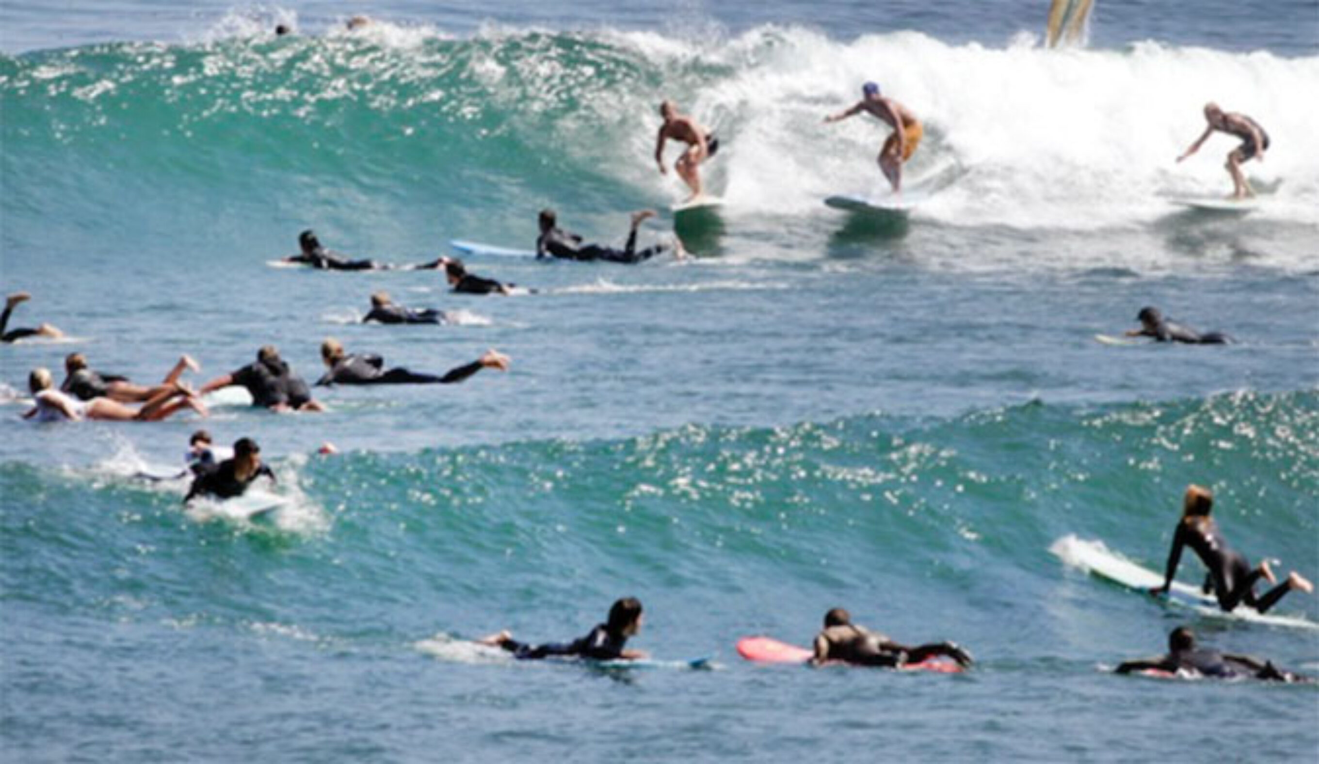 Classic Los Angeles weekend crowd. Photo: Shetler