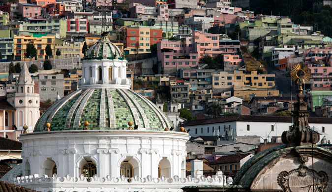 Metropolitan Cathedral of Quito, Ecuador was built in 16th century in Gothic-Mudejar style. It is now the seniormost Catholic church in the country.