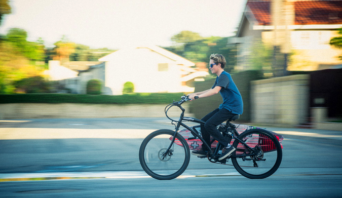 Quick surf check with Tyler in his hometown of Newport Beach. Photo: Arnette