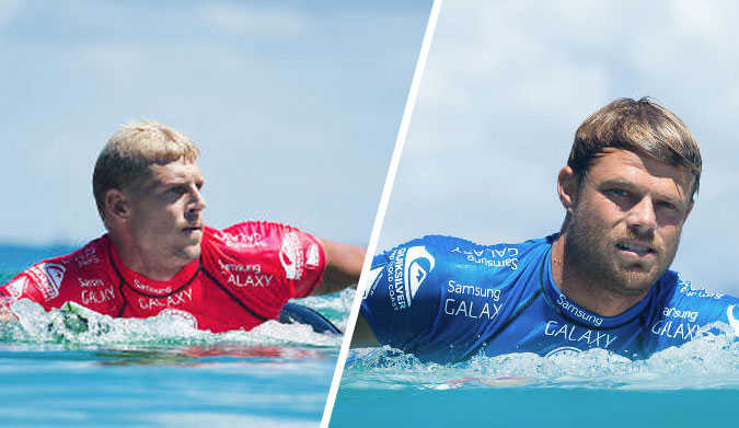 anning and Dane Reynolds are in the water now! Photo: WSL