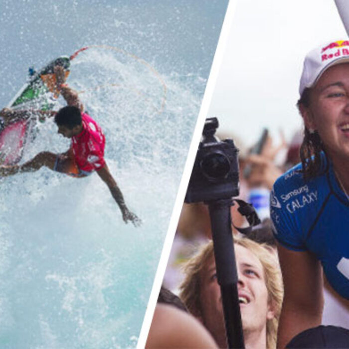 Filipe Toledo Carissa Moore Snapper Rocks ChampionsFilipe Toledo Carissa Moore Snapper Rocks Champions