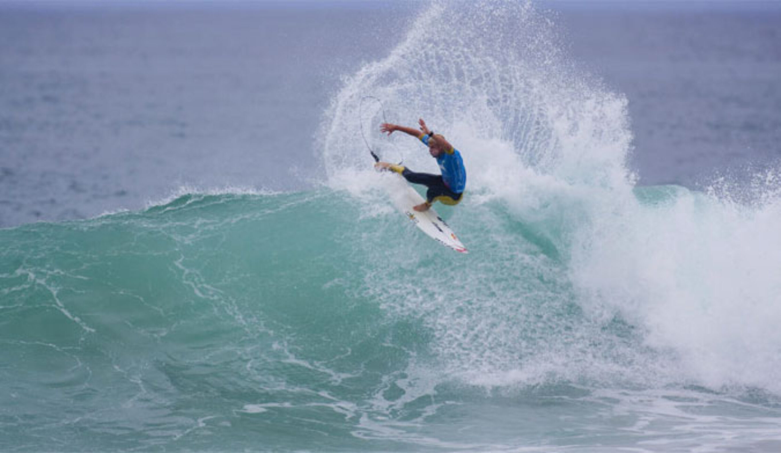 Three-time Rip Curl Pro Bells Beach winner, Mick Fanning, utilizes his power and drive at the Bowl. Photo: Kristin Scholtz