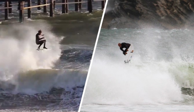 Kelly Slater vs. Dane Reynolds. Everyone wins in this tennis match.