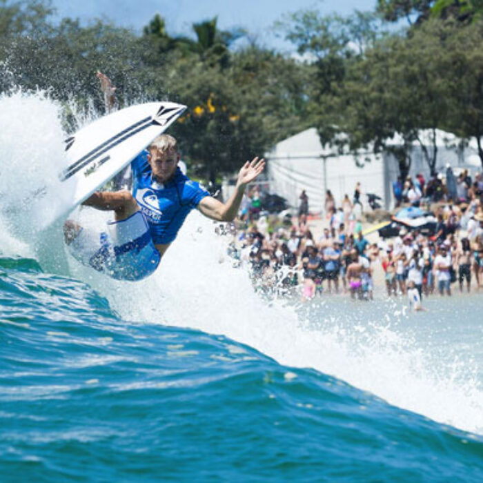 The good thing about the world's best surfers is that they can make shit look great. Photo: WSL