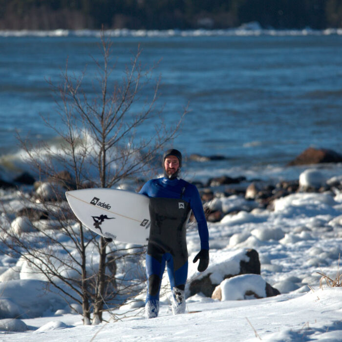 Everything about the Baltic is unfamiliar to me. The taste, the smell, the color and, of course, the temperature.
