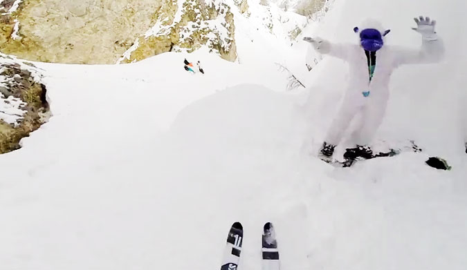 Likely attracted to the Léo's bird calls, the Abominable Snowman seemed disappointed.