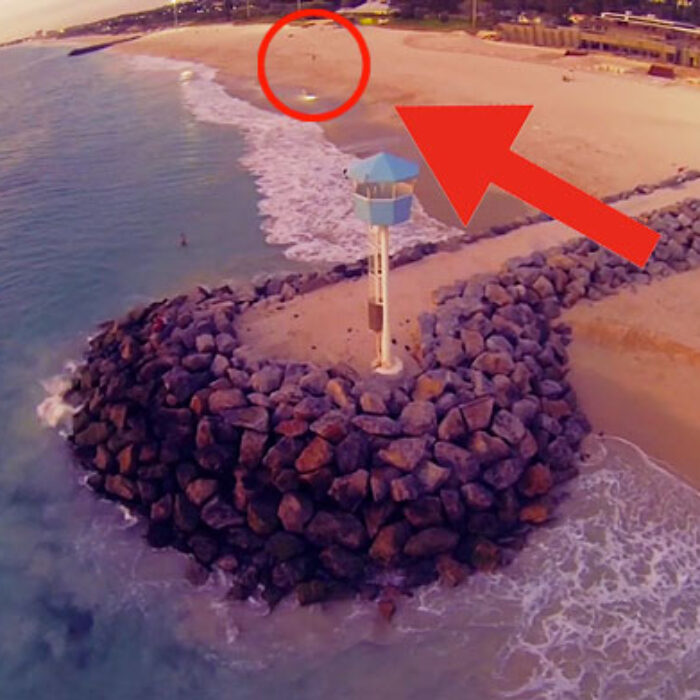 Ever tried sprinting in the sand? This guy's dedicated to the drone.