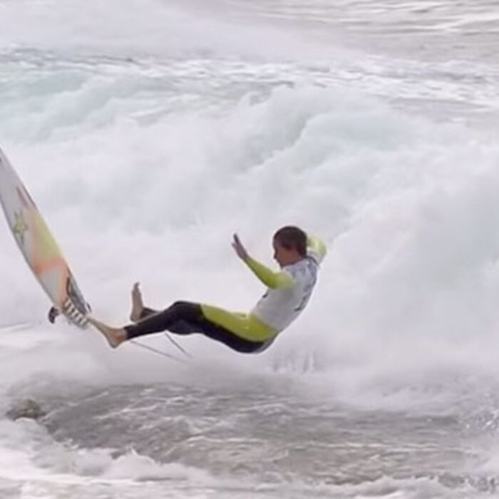 Courtney Conlogue is a committed surfer. When she takes off on a wave, she's not going to half-ass it.