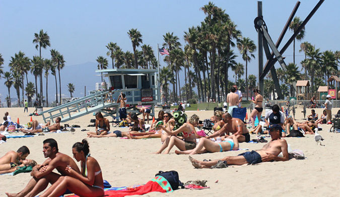 Venice Beach on a typical summer afternoon. Photo: VeniceBeach.com