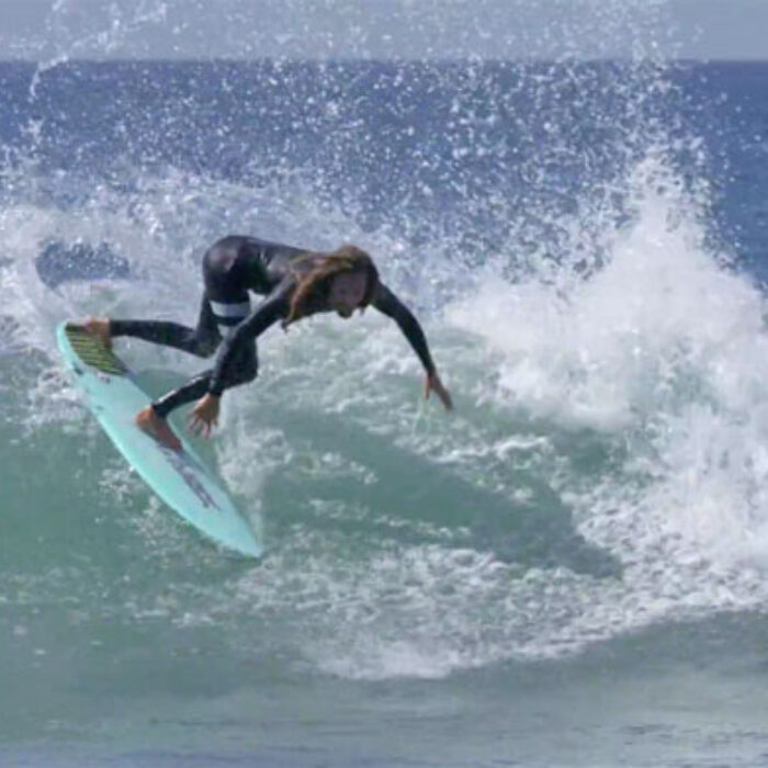 Rob Machado, Taylor Knox, and Mitch Crews at Lowers