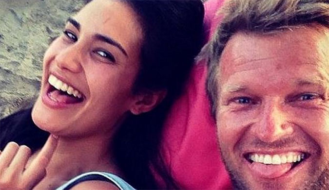 The elated couple are expecting Taj Jr. in just five and a half months. Photo: Instagram