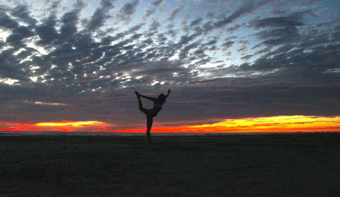 Seems like everyone in this town has a mean Downward Dog. Photo: Hannah Bickle