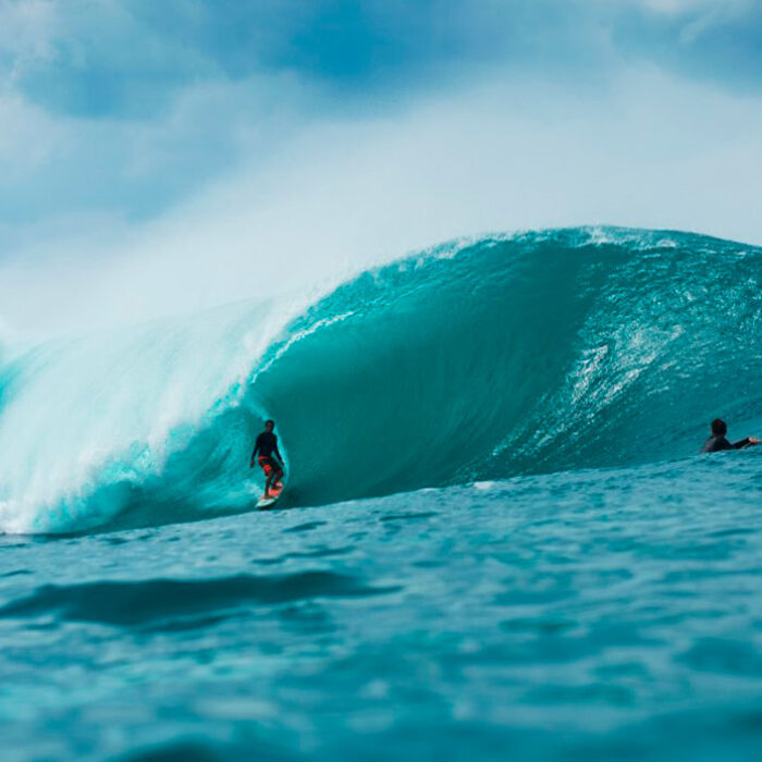 Water angle form the Banzai Pipeline doing what it does best. Photo: Corey Wilson