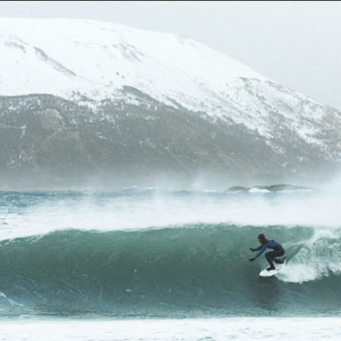 Some people are never happier than when they're miserable–cold water surfers fall in that category.