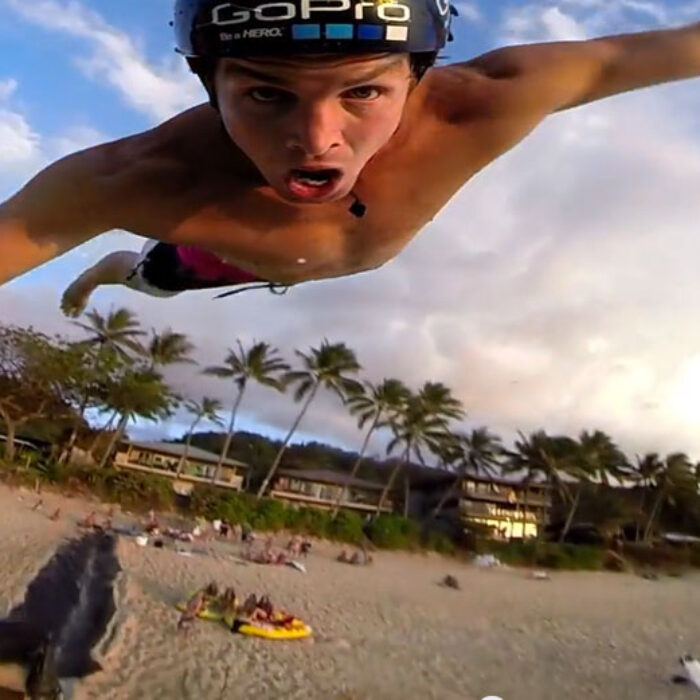 Apparently, Red Bull really gave Jamie O'Brien wings.