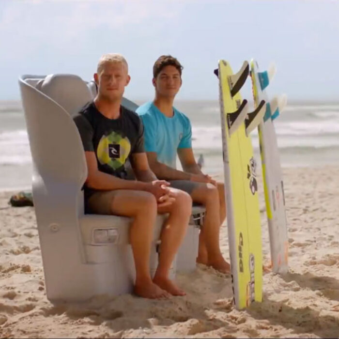 Mick Fanning and Gabriel Medina Air New Zealand