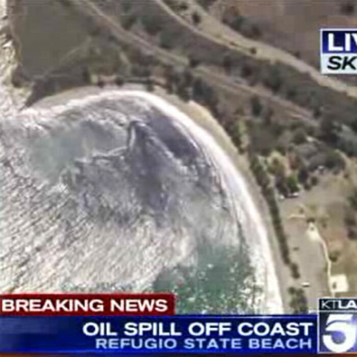 Officials are reporting that a ruptured pipeline leaked an estimated 21,000 gallons of oil into the ocean off of Santa Barbara County.