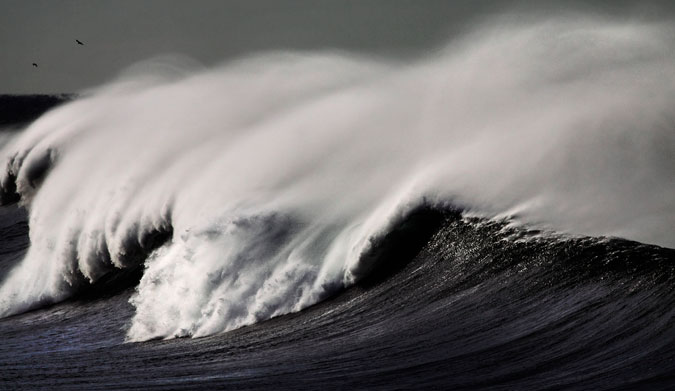 If you're on a solo surf mission to surf this, you may want to tell someone where you're headed. Photo: Shutterstock
