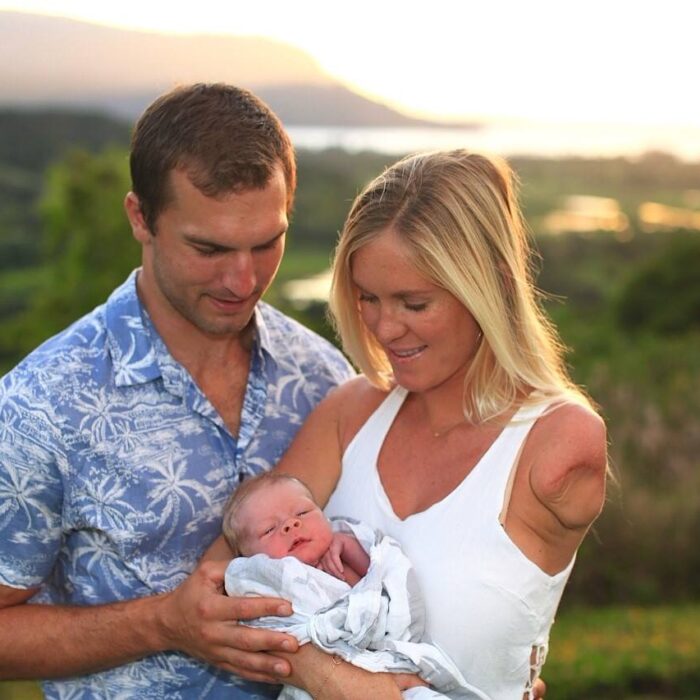 Bethany Hamilton with Baby Tobias