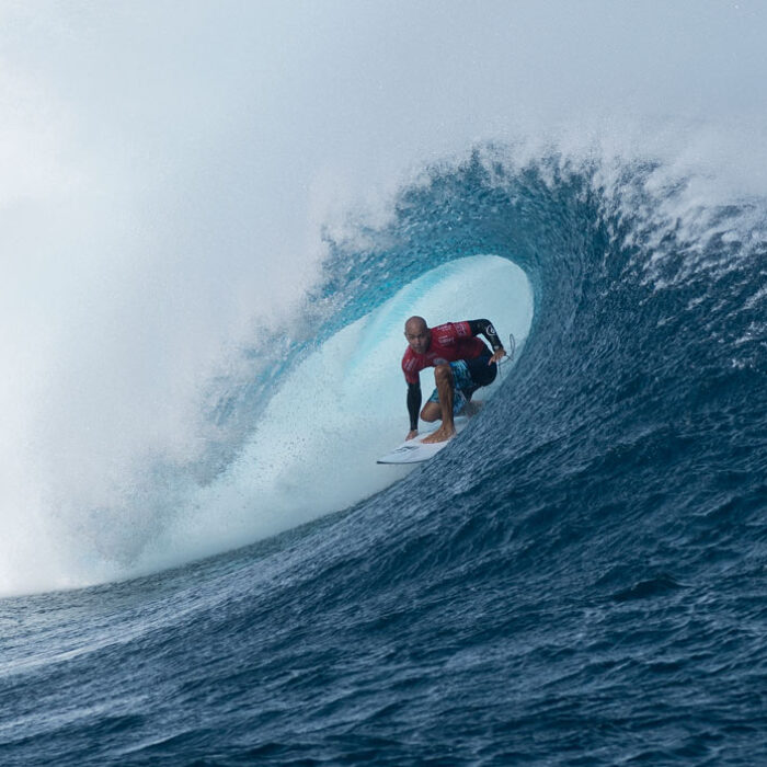 Day Two at the Fiji Pro was short and sweet, with only five heats taking to the water.