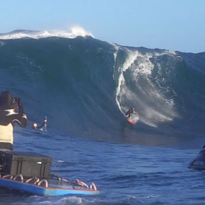 When the charts turned purple last week, every big wave surfer started making plans.