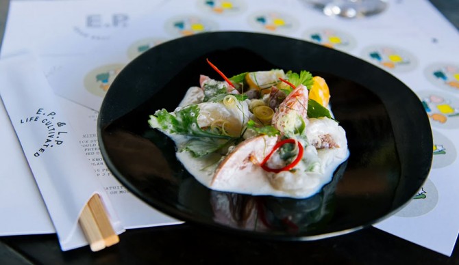 Kokoda is similar to a “ceviche”, where the fish is slightly cooked from the acidity of citrus. Photo: Executive Chef Louis Tikaram