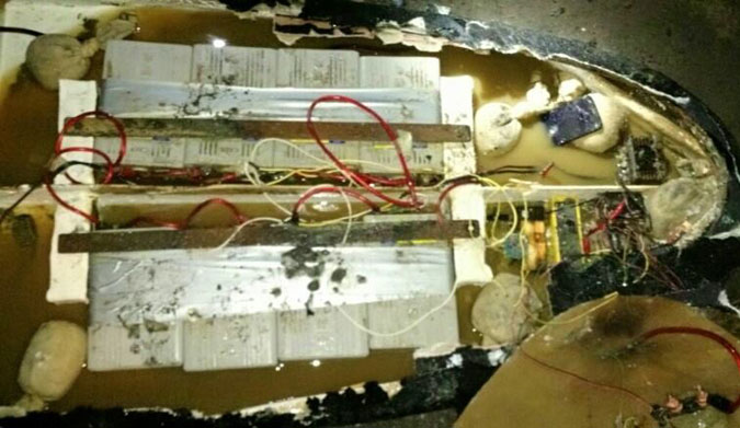 Water and electricity don't mix.