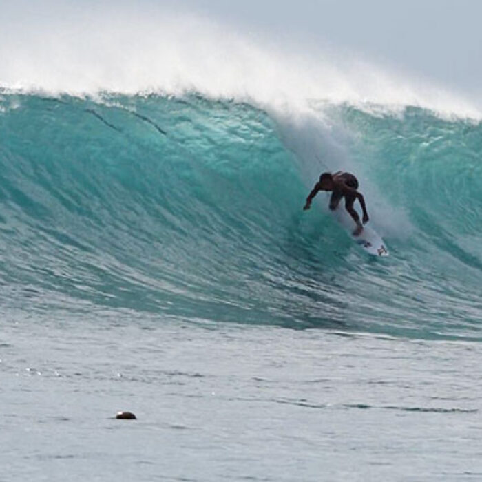Among the many waves that grace its shorelines is Lacerations, a righthander that absolutely pumps when the conditions are right.