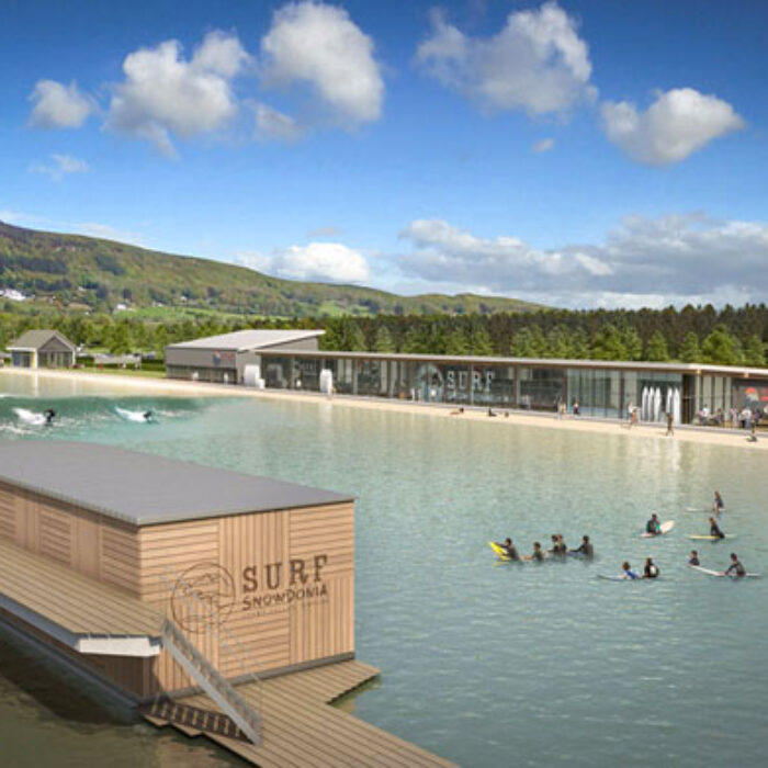 A CGI render of Surf Snowdonia.