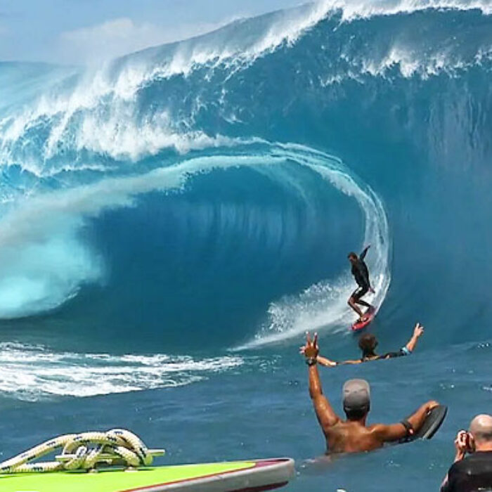 If you're a local in Tahiti, there's a pretty good chance you're not afraid of the reef.