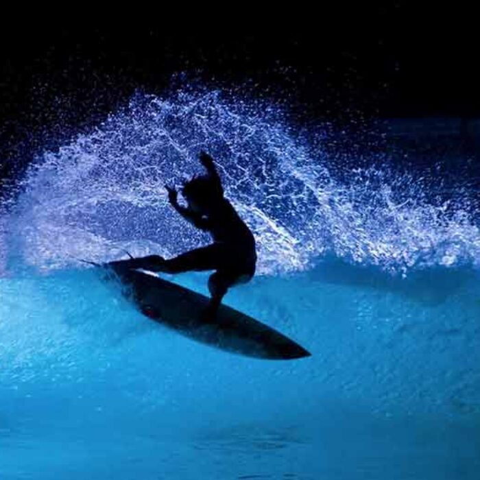 They re-invented surfing at night.