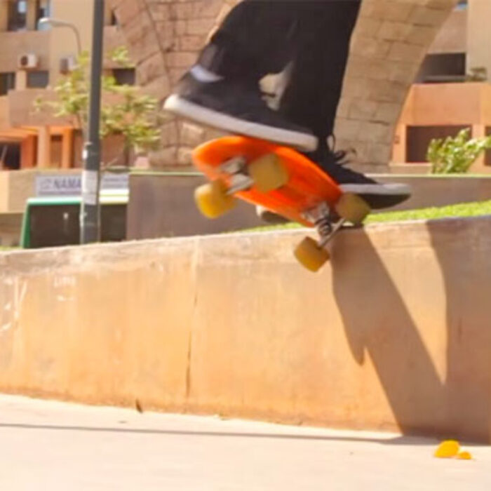 Spanish skateboarder Manolo Robles