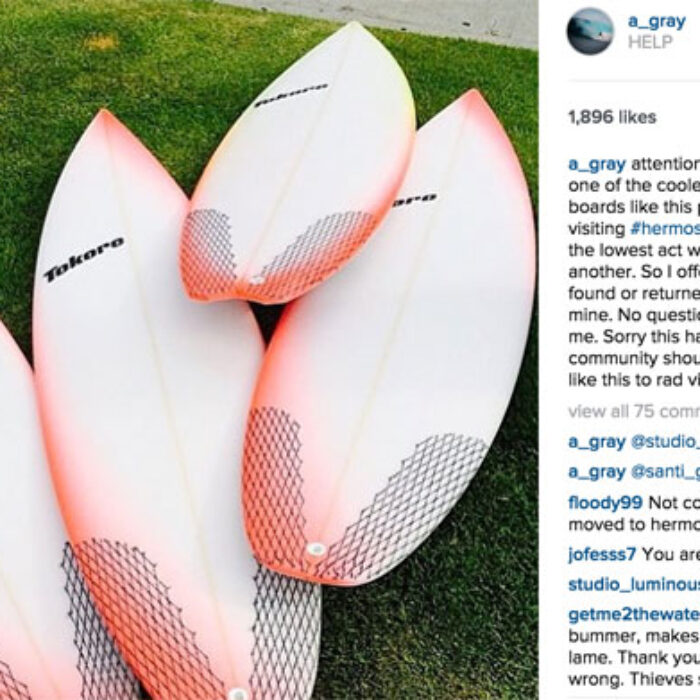 Seth Moniz Boards Stolen
