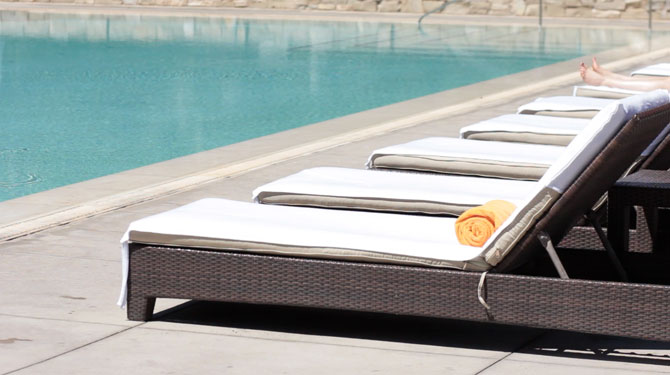 There was a pool. We didn't spend any time at it. But it was there.