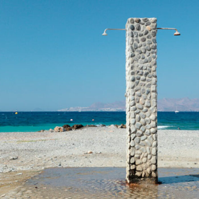 San Diego beach showers are turned off for time being. Photo: Shutterstock