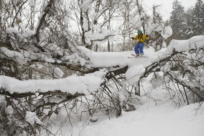 The author skiing in Japan, photo ©Hayden Buck (haydenbuck.com)