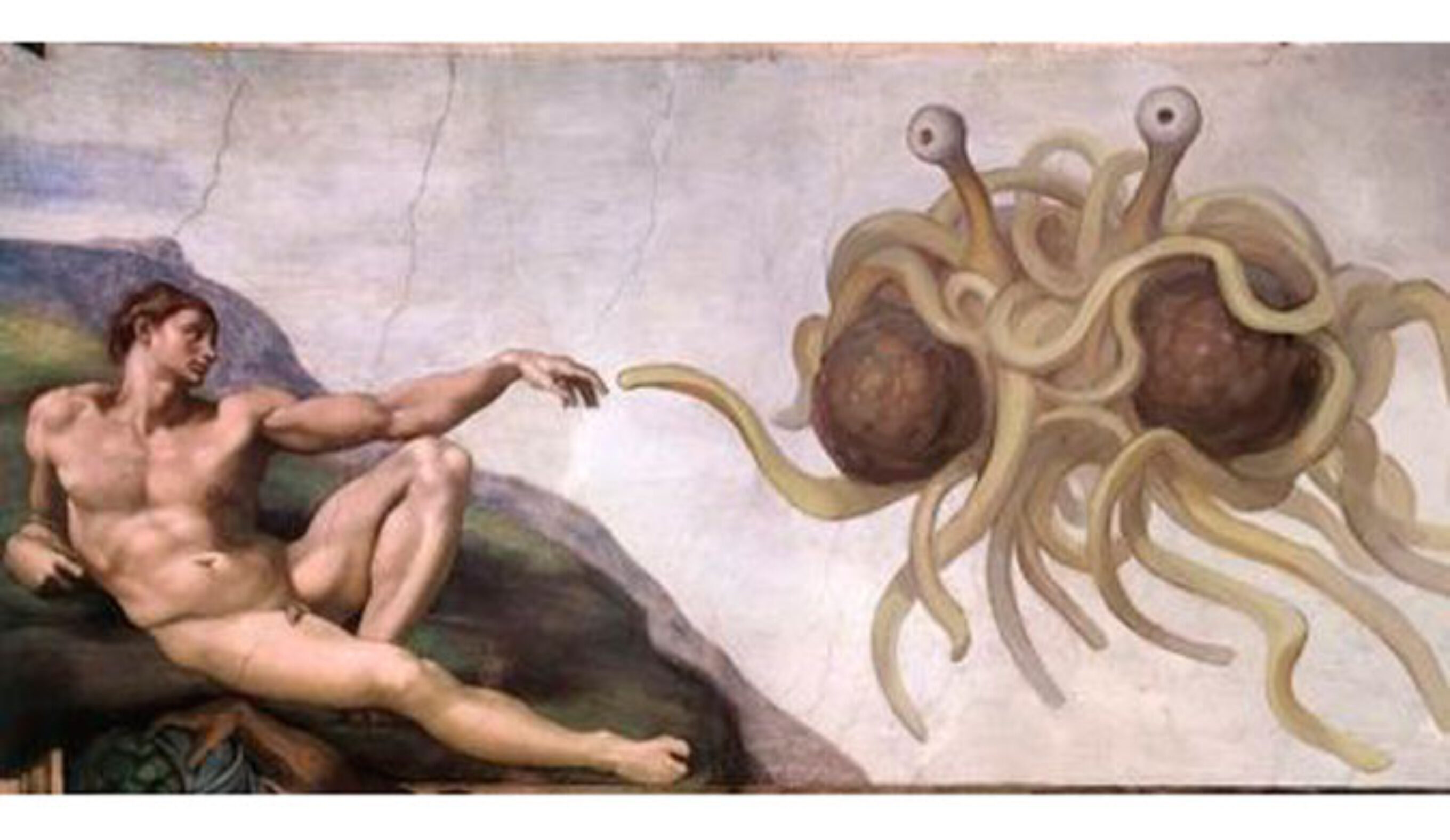 Touched by His noodly appendage.