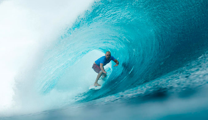 CJ Hobgood, channeling his inner AI. Photo: WSL/Cestari