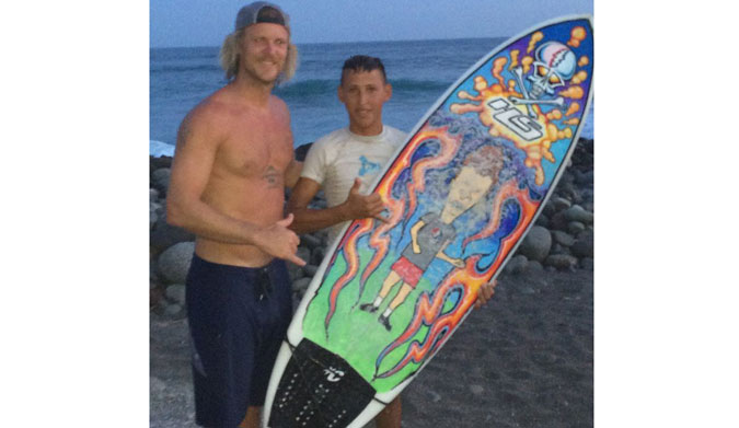 José saved Butthead from the rocks when a fellow guest’s leash snapped. As a thank you, he received Butthead himself. Photo: Kim Stockton