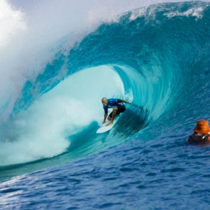 We need not mention Kelly's unrivaled reign at Teahupo'o. Photo: WSL/Kirstin Scholtz