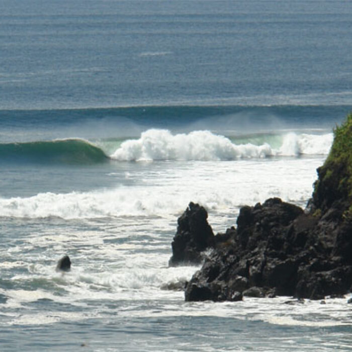 Just one of the many right-hand point breaks El Salvador has to offer. Photo: Waterways Travel