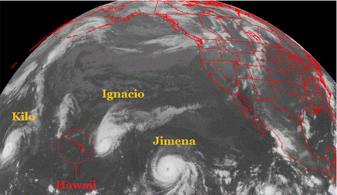 Infared satellite image. Photo: Unisys Weather