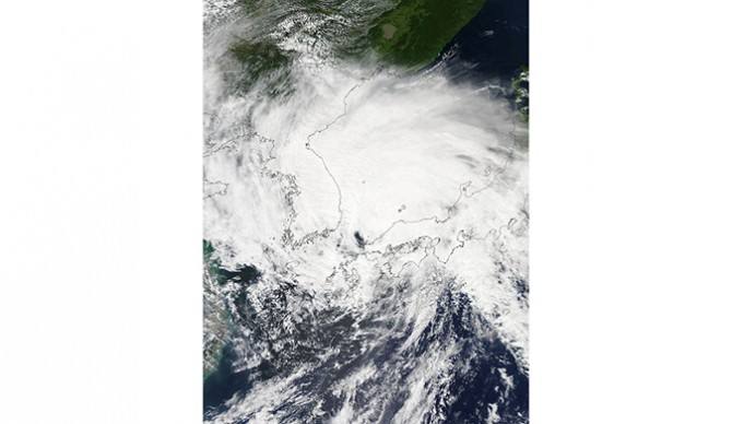 That's a whole bunch of storm. (Photo: NASA) 