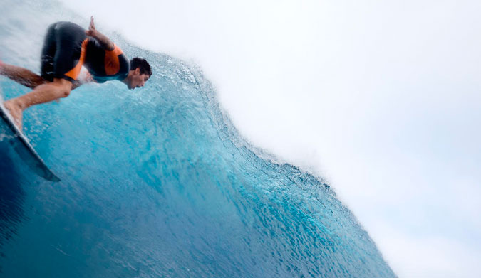 Gabriel Medina, barrel hunting his way to the finals, which no Americans did as well... the USA is the underdog now. Photo: WSL/Cestari