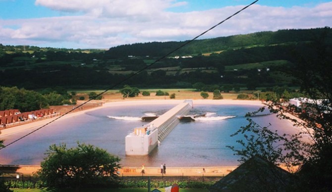 Surf Snowdonia's more than 6 million gallon lagoon will be drained to undergo the park's first major repairs and closure. Photo: Instagram/@surfsnowdonia