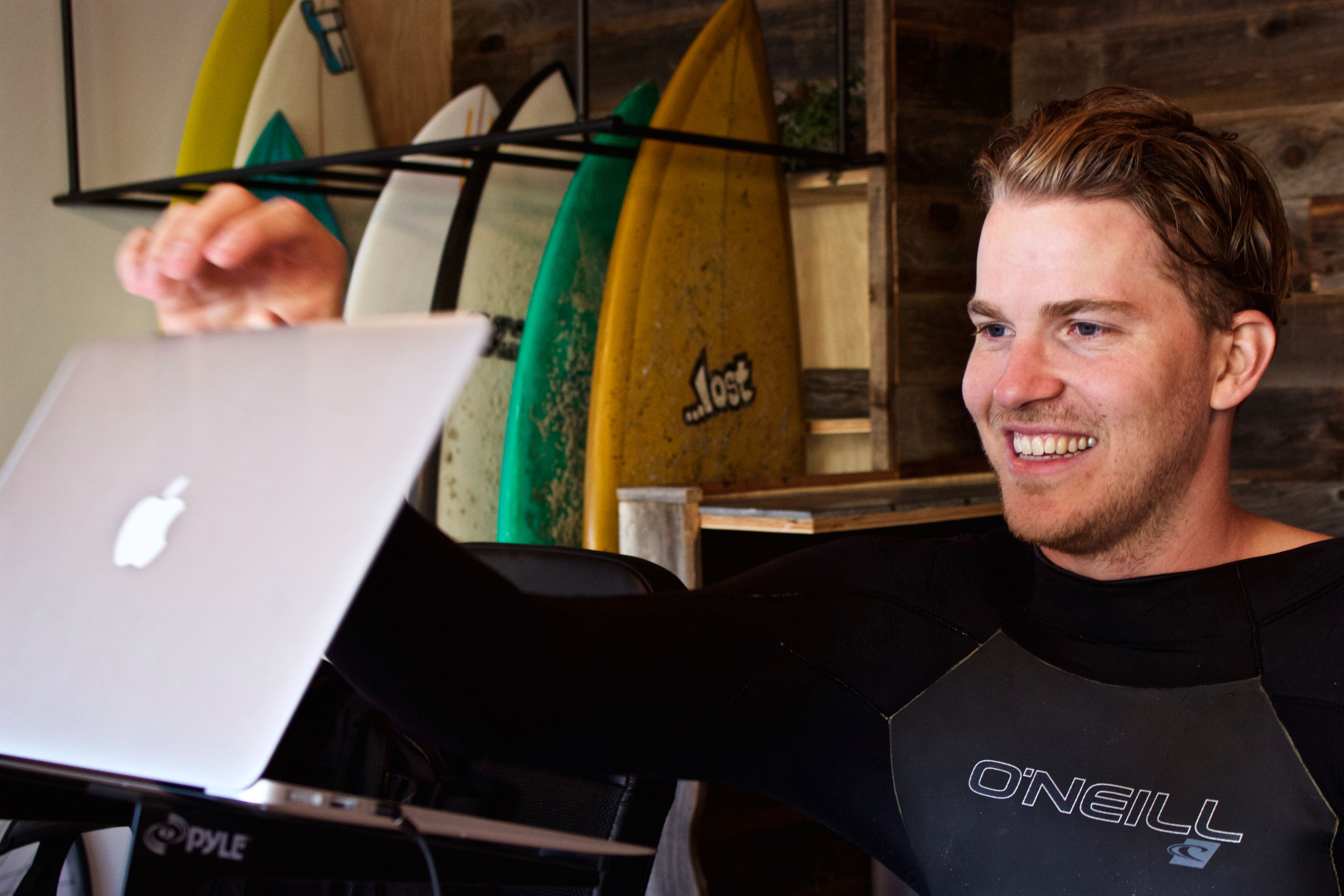 Leo Widrich, co-Founder of social media start-up, Buffer, spent a month working and learning to surf at Outsite.