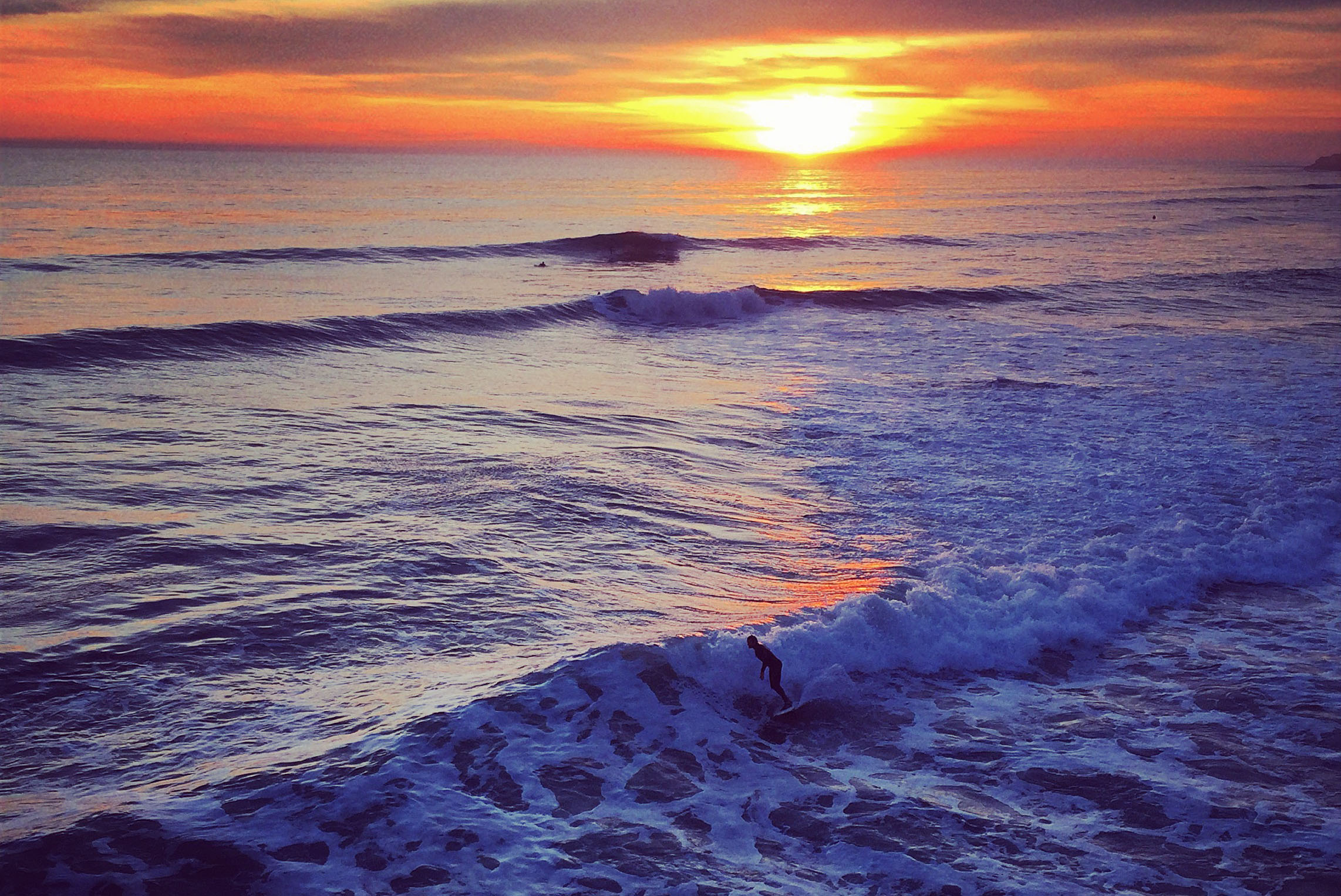 One of the many waves Santa Cruz is famous for.